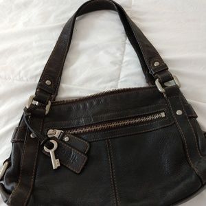 Vintage fossil leather purse